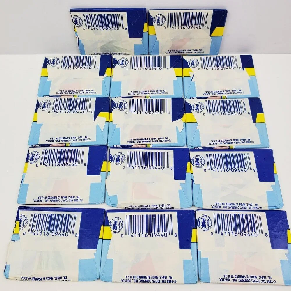 Topps Baseball 1989 Yearbook Stickers Superstar Card Lot of 14 Wax Packs Sealed